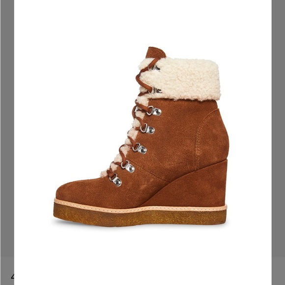 Steve Madden camel suede and faux fur boots - Picture 4 of 7